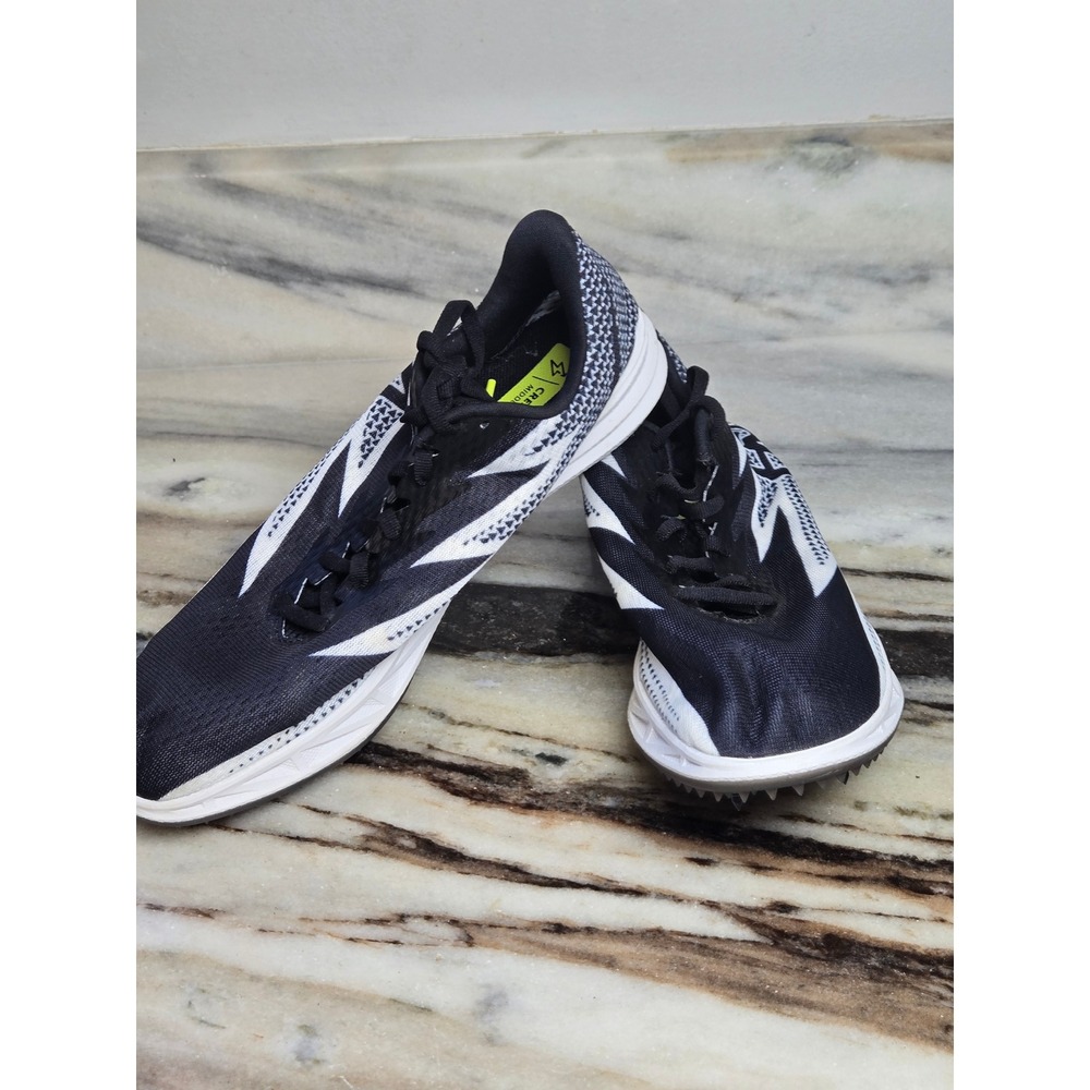 Hoka Crescendo MD Track Spikes Mens 7 Womens 8.5 Black White 1134520 BWHT Shoes
